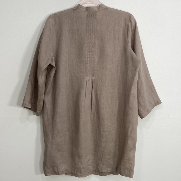 J. Jill Linen Tunic Top Women's Small Neutral Beige - Picture 6 of 9
